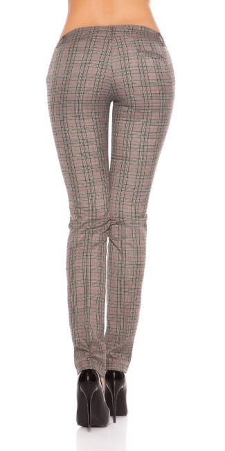 straightleg pants with glitter Greyfuchsia